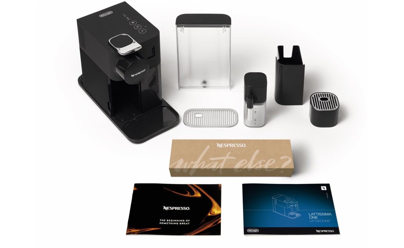 DeLonghi Lattissima One Evo Nespresso Coffee Machine (Black) EN510B