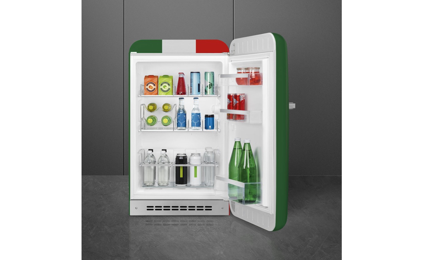Smeg 135L 50's Style Refrigerator (Italian Flag) FAB10HRDIT6