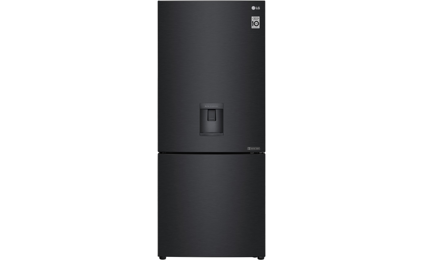 LG 420L Bottom Mount Fridge (Matte Black) GBW455MBL