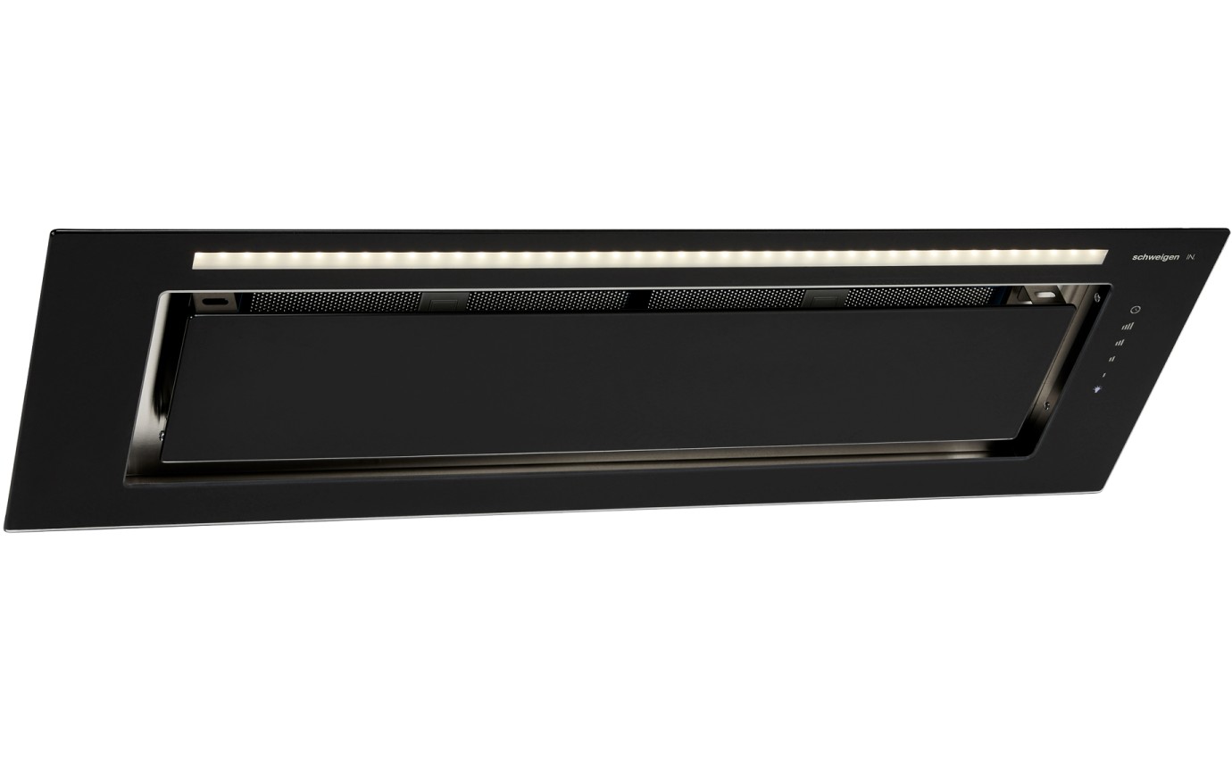 Schweigen 900mm Silent Glass Undermount Rangehood (Black) KLS9GLASSBLKST