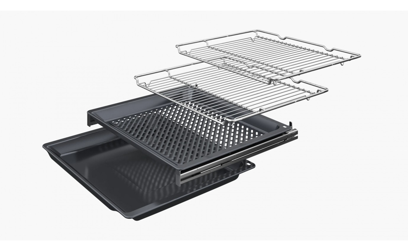 Neff 60cm N 90 Built-in Pyrolytic Oven with Added Steam Function (Metallic Silver) B69VY7MY0AMS