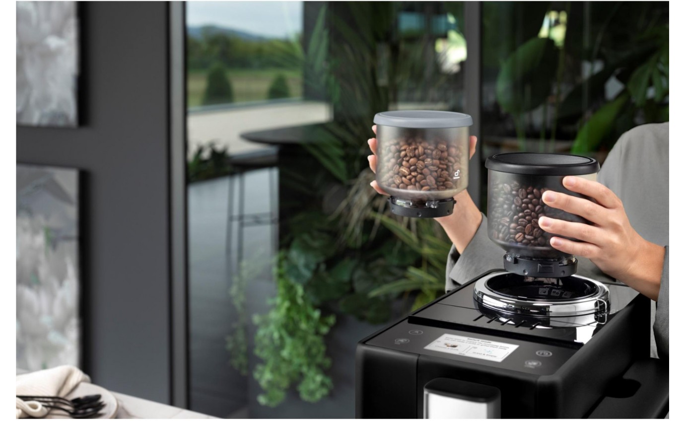 DeLonghi Rivelia Fully Automatic Coffee Machine (Onyx Black) EXAM44055B