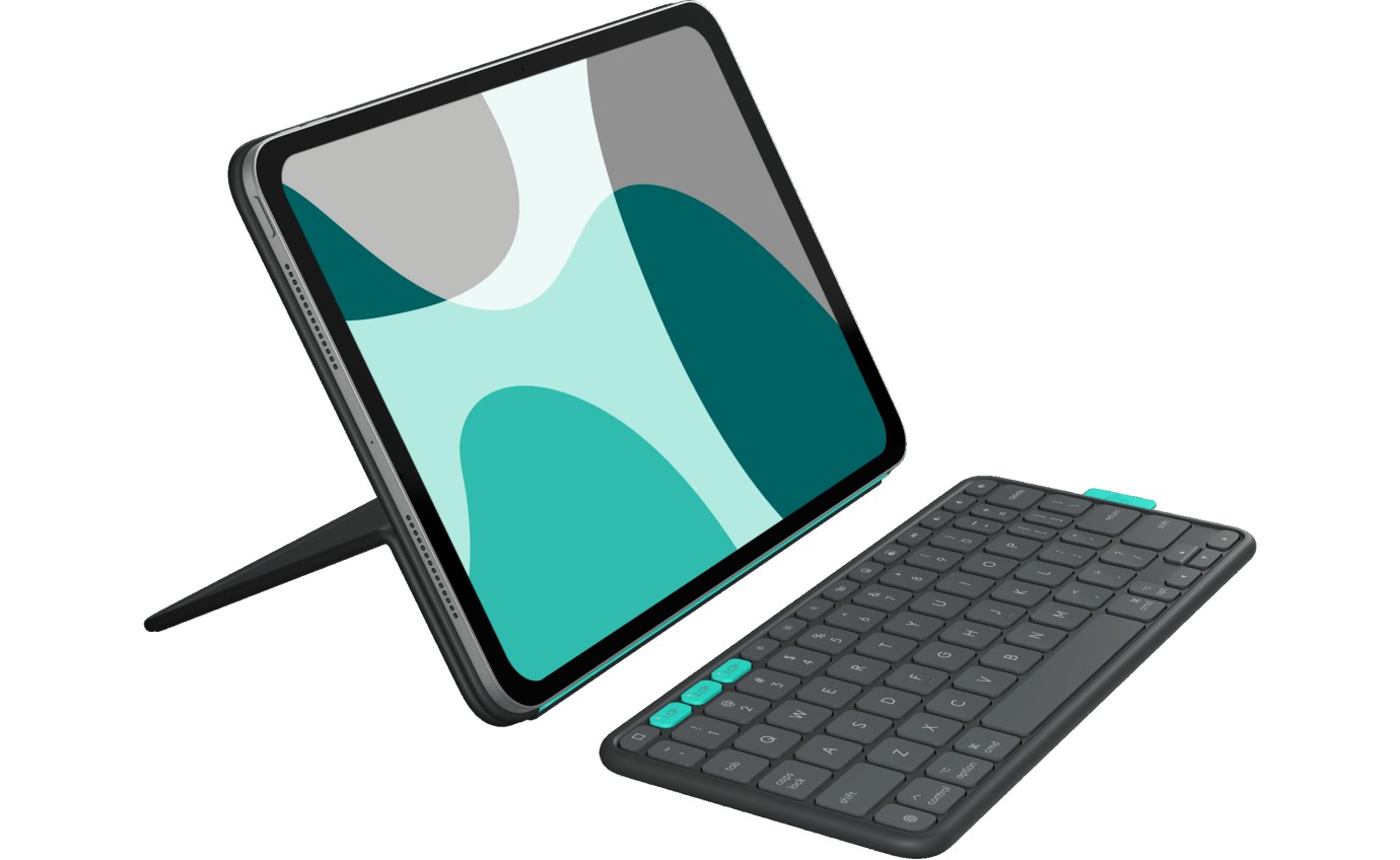 Logitech Flip Folio for iPad Pro 11 inch M4 & Air 11 inch M2/M3 & 5th Gen (Graphite) 920013409