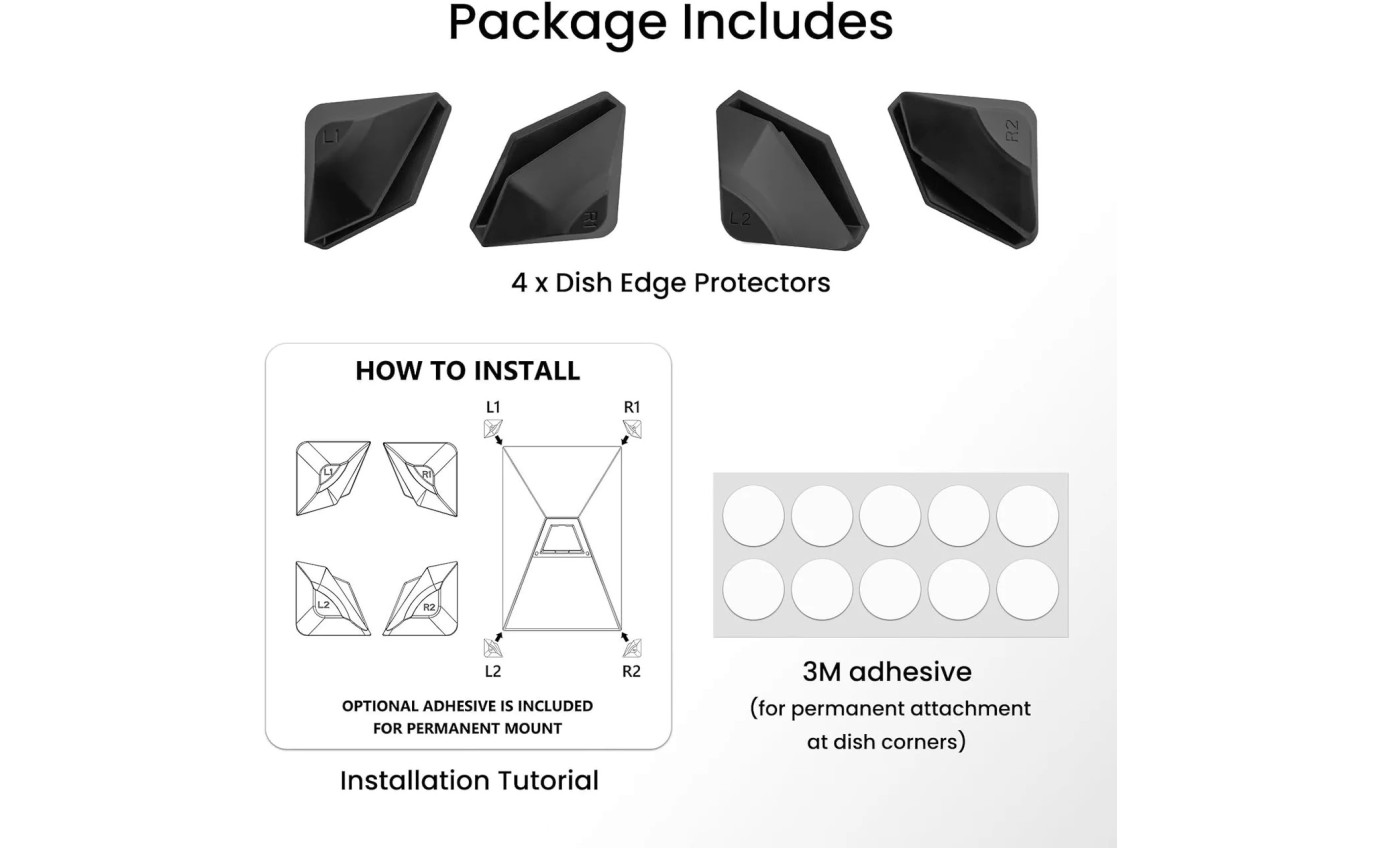 Stargear Gen3 Starlink Dish Edge Protectors SGG3SKEP