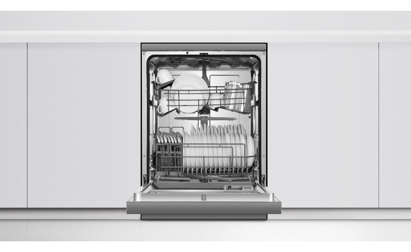 Haier 60cm Freestanding Dishwasher with Sanitise (Satina) HDW15F1S1