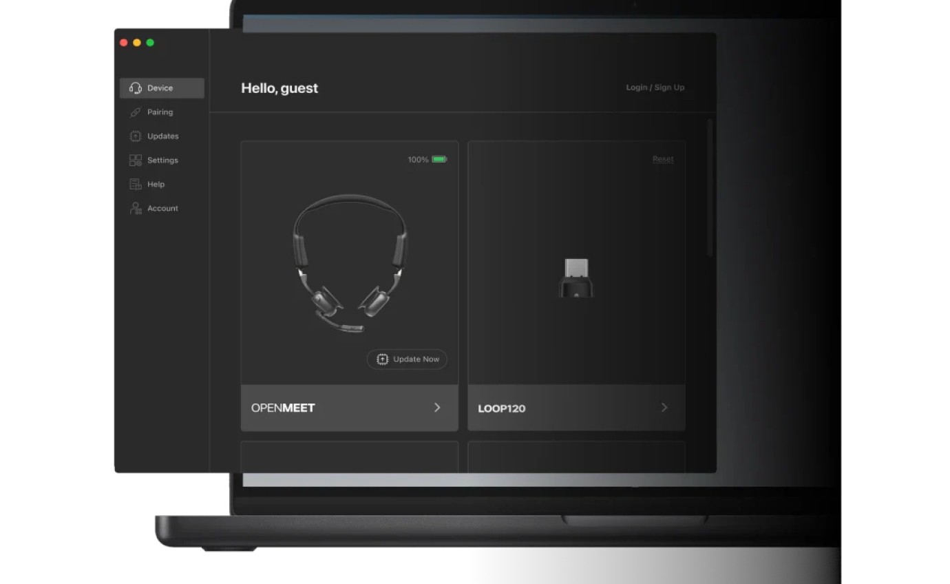 Shokz OpenMeet UC (USB-C) C610ACBK