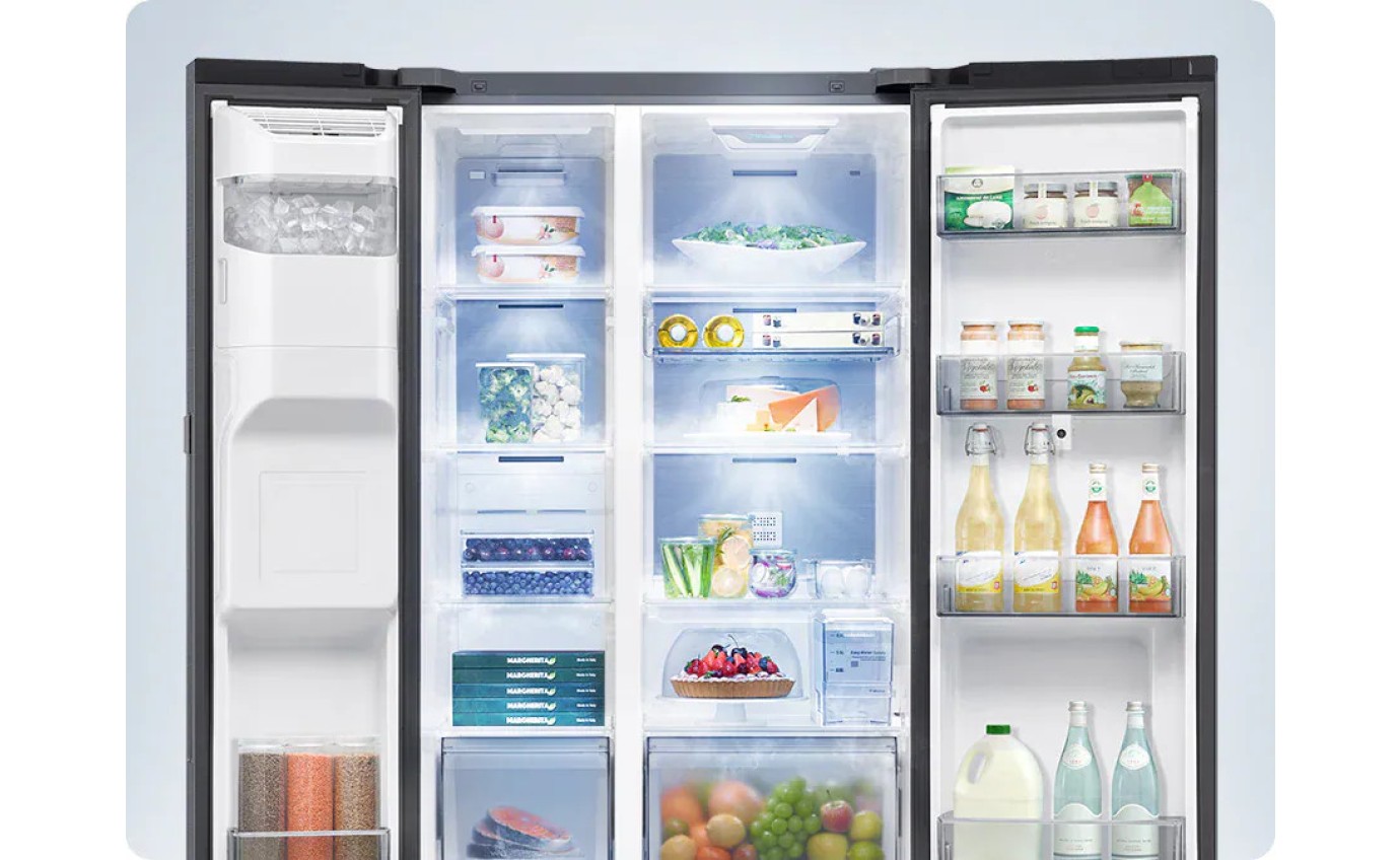 Samsung 615L Family Hub™ Side By Side Fridge SRS6800BFH