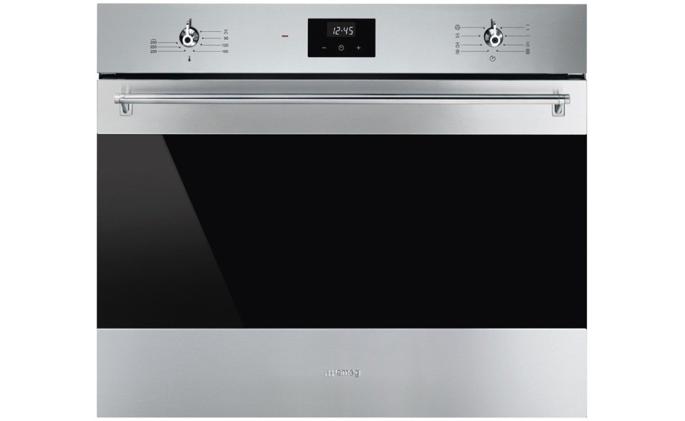 Smeg 70cm Classic Thermoseal Vapour Clean Oven - Stainless Steel SFA7300TX