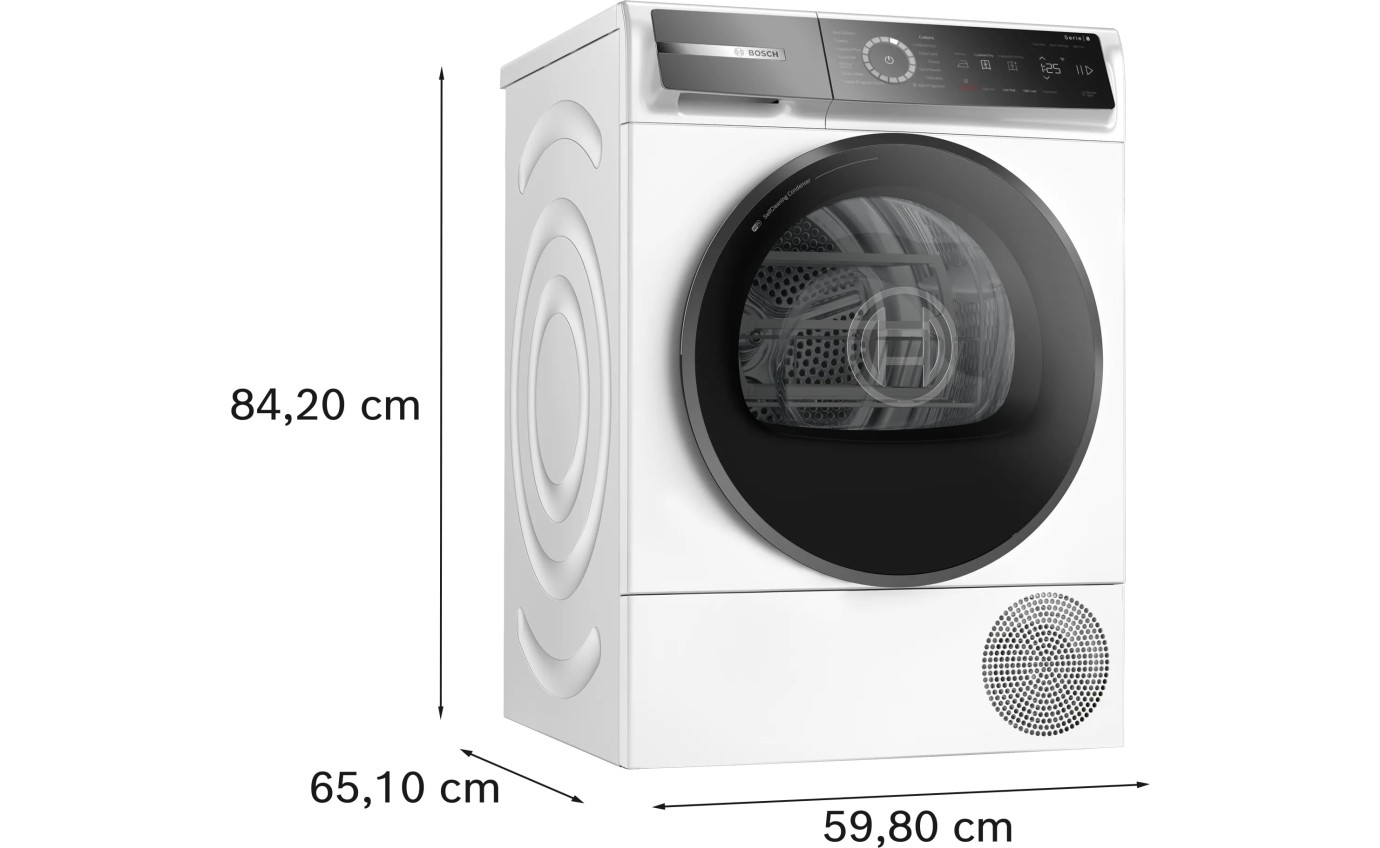 Bosch 8kg Series 8 Front Load Heat Pump Dryer WQB235B8AU