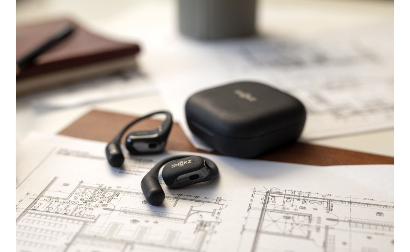 Shokz OpenFit Open-Ear True Wireless Earbuds (Black) SHOKZT910STBK