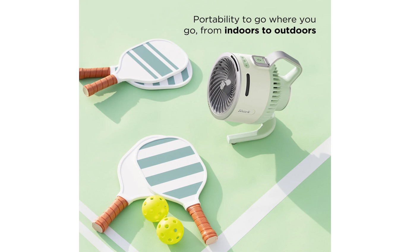Shark FlexBreeze HydroGo Misting Portable Fan (Honey Dew) FA052QGN