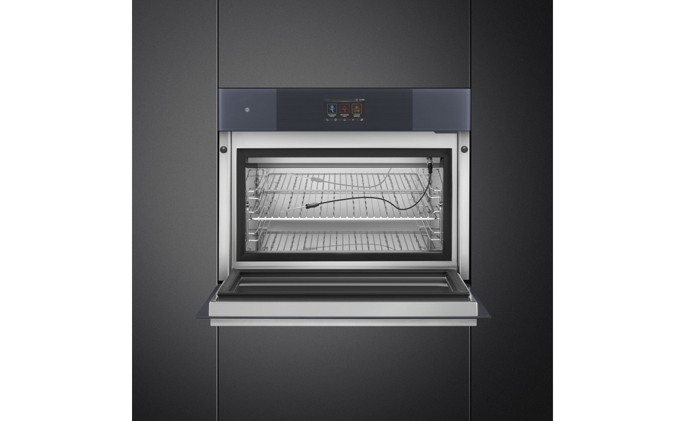 Smeg 45cm Linea Blast Chiller - Neptune Grey SBC4104G