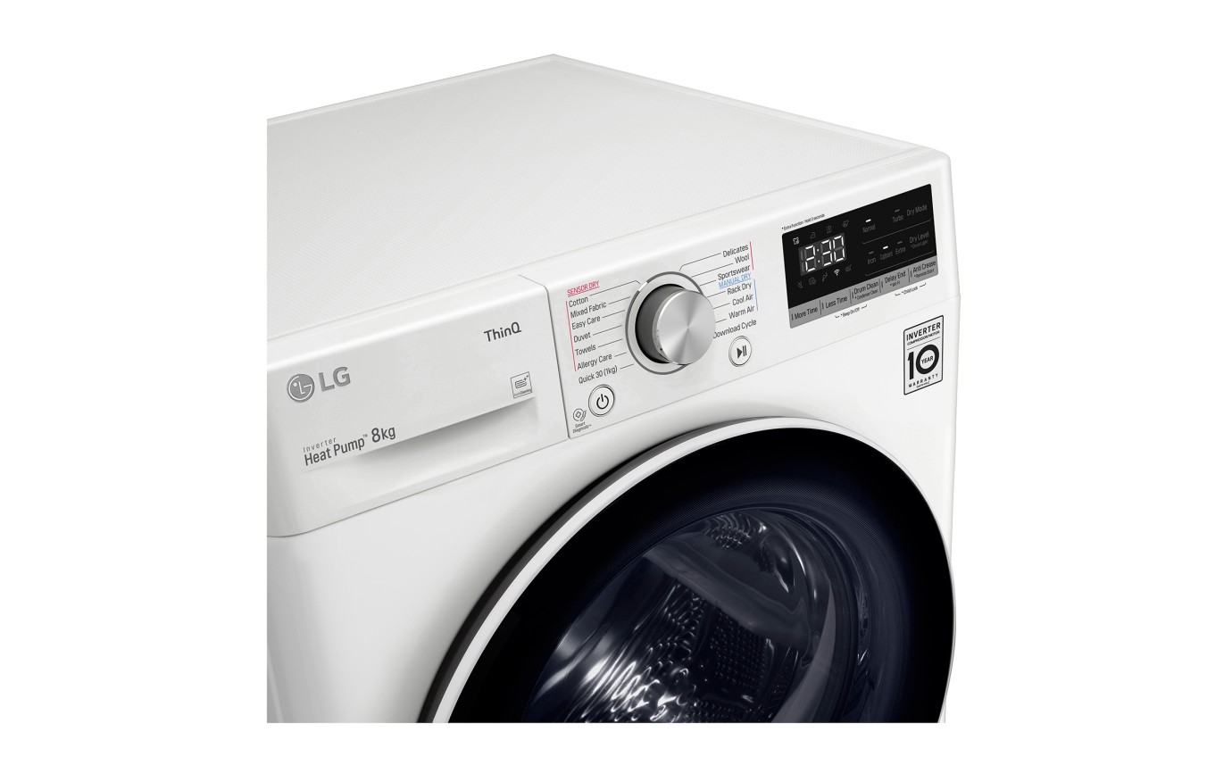 LG 8kg Heat Pump Dryer DVH508W