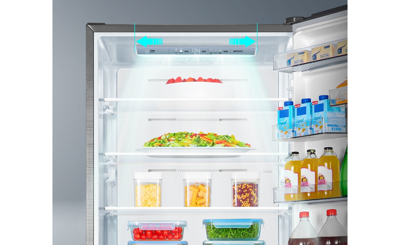 Hisense 417L PureFlat Bottom Mount Fridge (Stainless Steel) HRBM418S