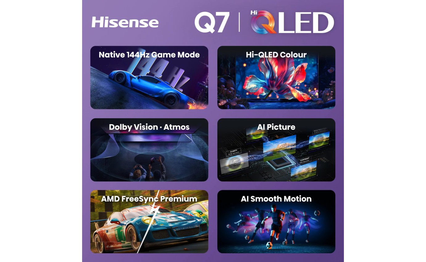 Hisense 100 inch Q7S Hi-QLED 4K Smart TV 100Q7SAU