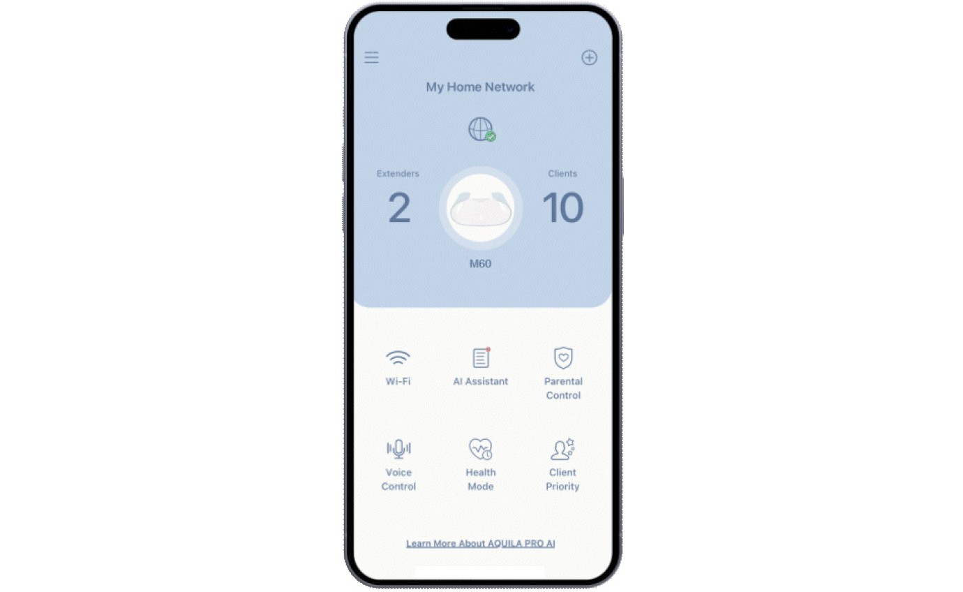 D-Link Aquila Pro AI AX6000 Wi-Fi 6 Smart Mesh Router M60
