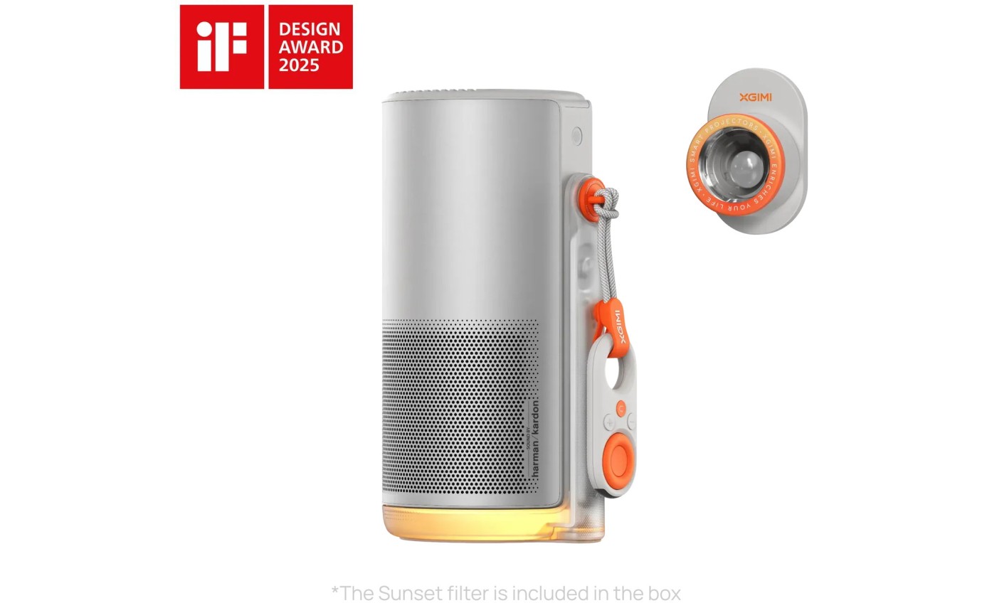 XGIMI MoGo 4 1080P FHD Google TV Portable Projector with 360&deg; Adjustable Stand WK08K