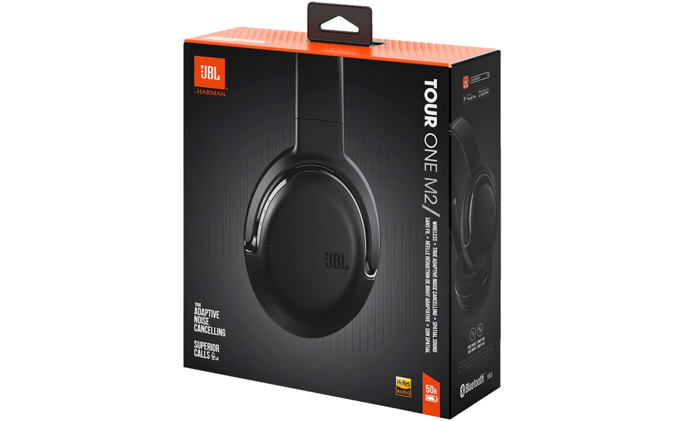 JBL Tour One M2 Wireless Over-Ear Noise Cancelling Headphones (Black) JBLTOURONEM2BLK