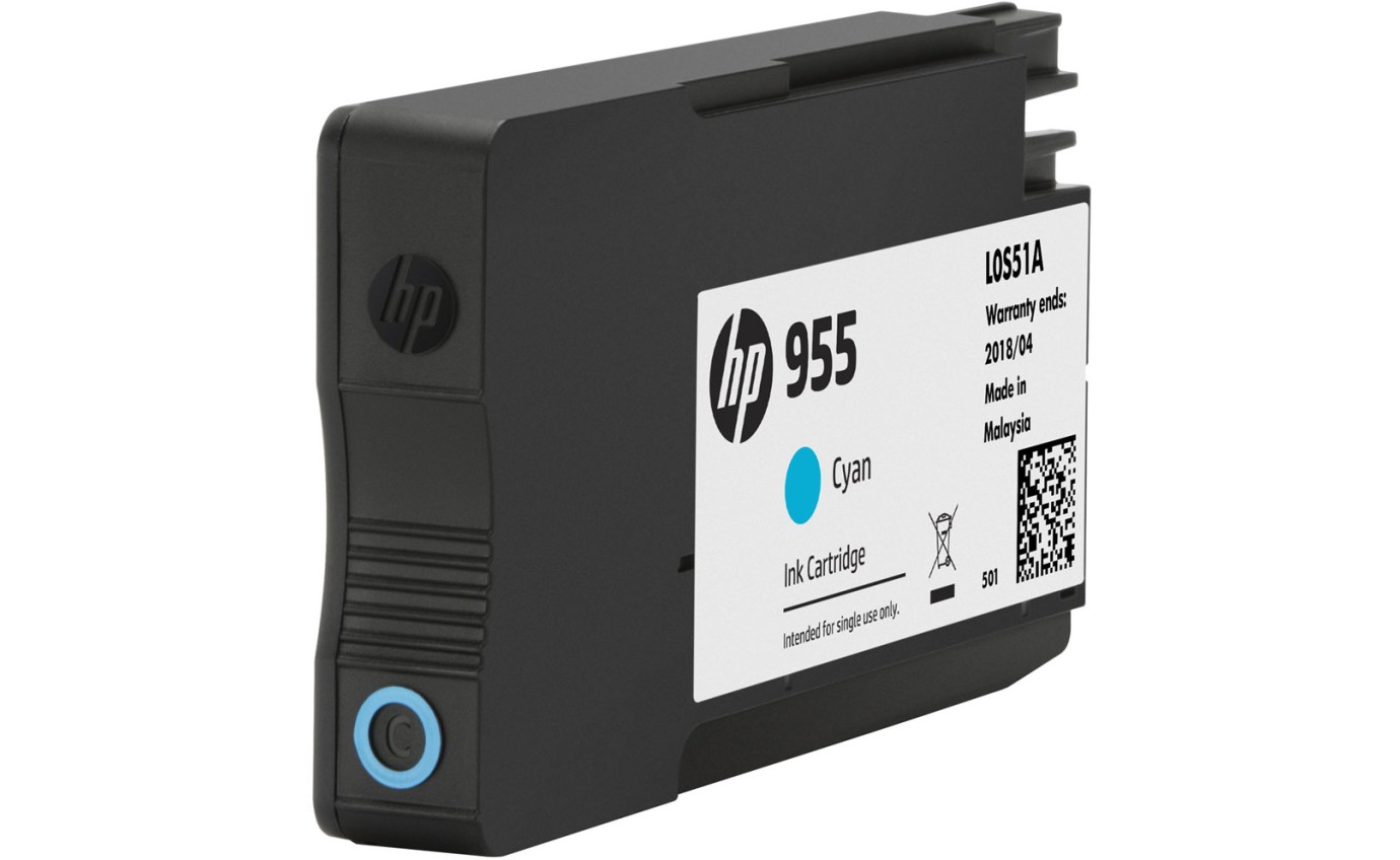 HP 955 Original Ink Cartridge (Cyan) L0S51AA