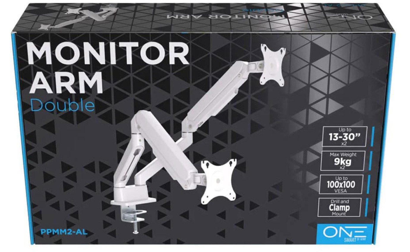One Products Double Monitor Arm PPMM2AL