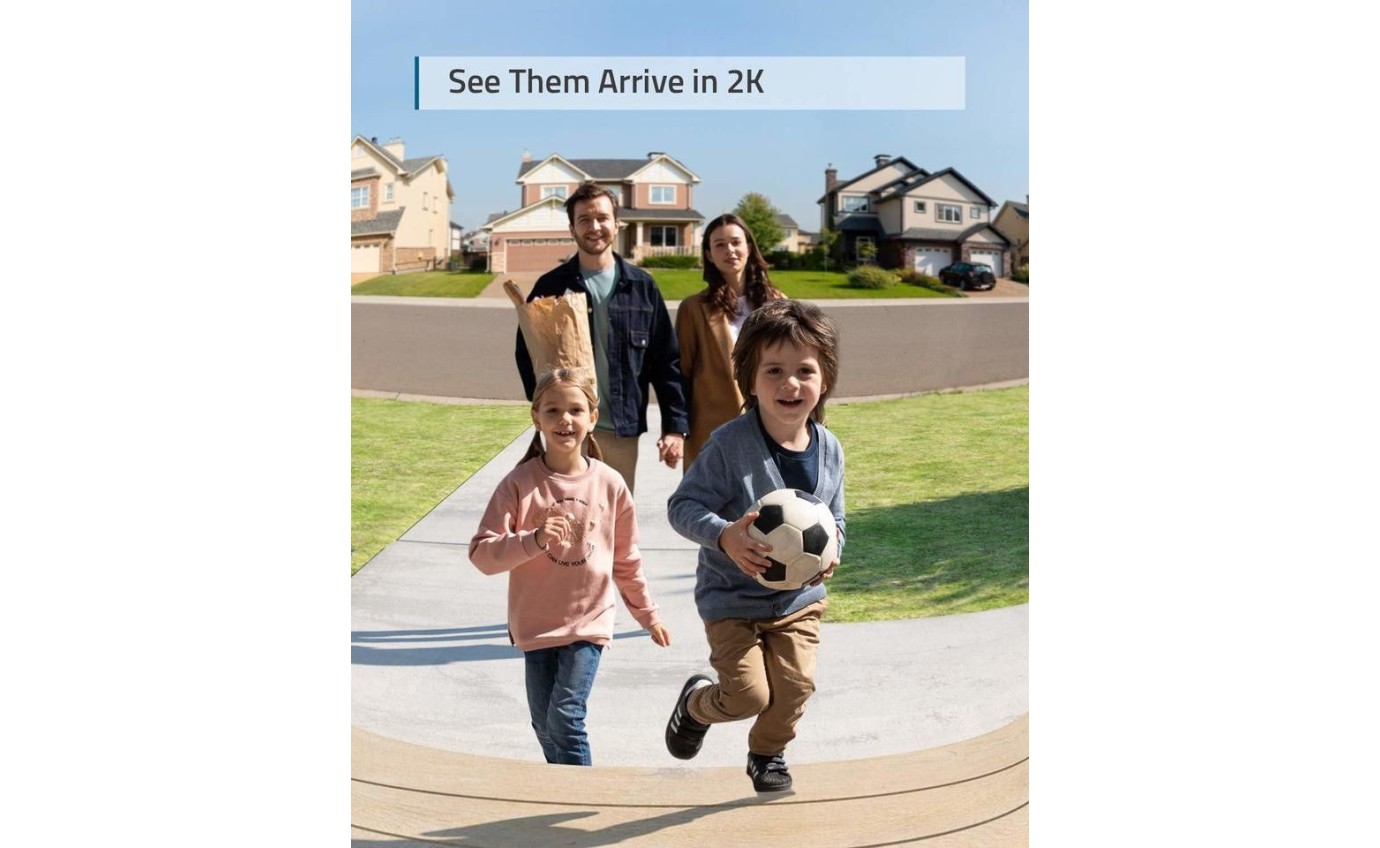 eufy Security Video Doorbell 2K Add-On T8210CW1