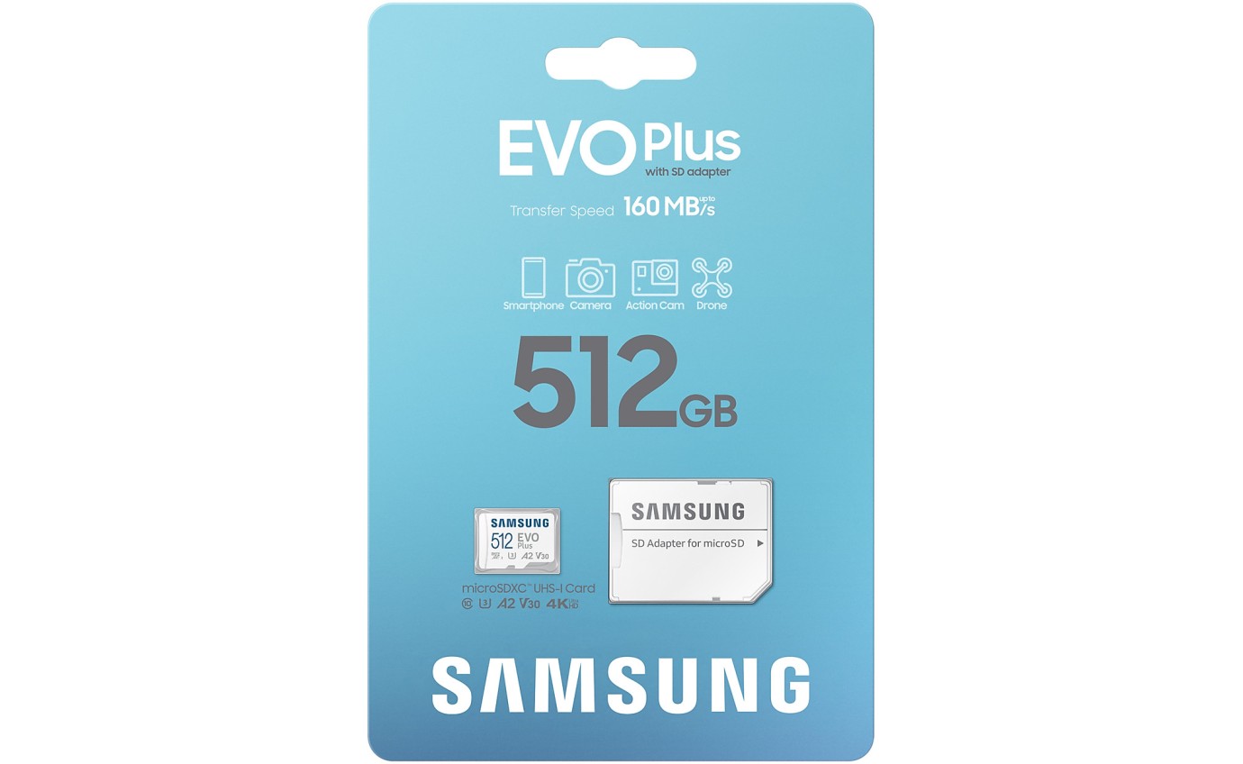 Samsung 512GB EVO Plus microSD Card MBMC512SAAPC