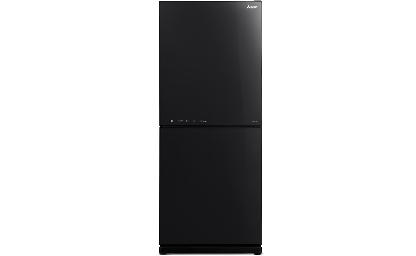Mitsubishi 421L Bottom Mount Fridge &ndash; Brilliant Black MRHS421EXGBKA