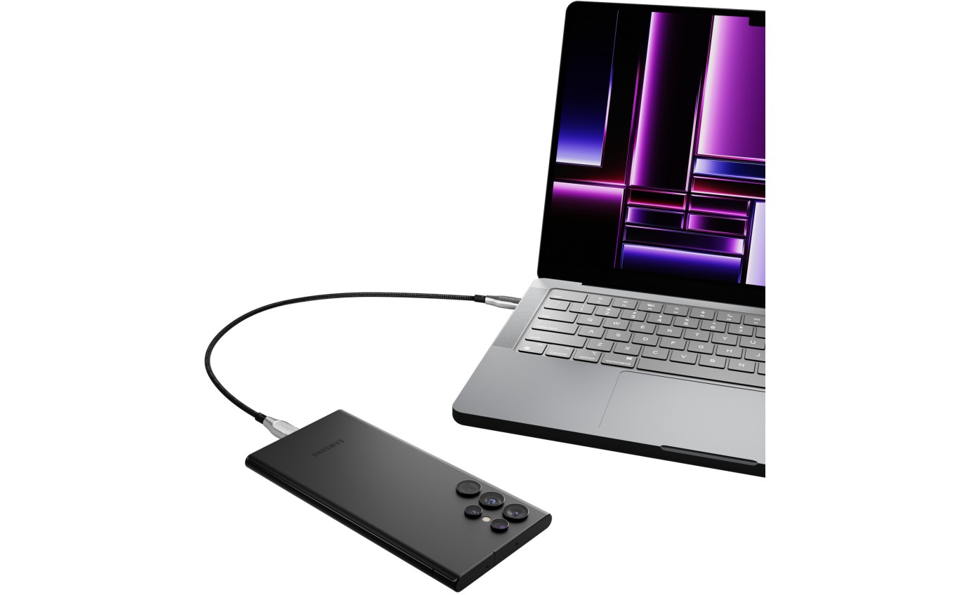 Cygnett Armoured USB-C to USB-C Cable 2m (Black) 11901316112