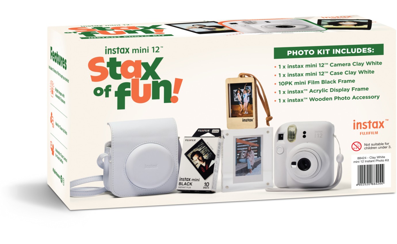 Fujifilm Instax mini 12 Memory Maker Bundle (Clay White) 88424