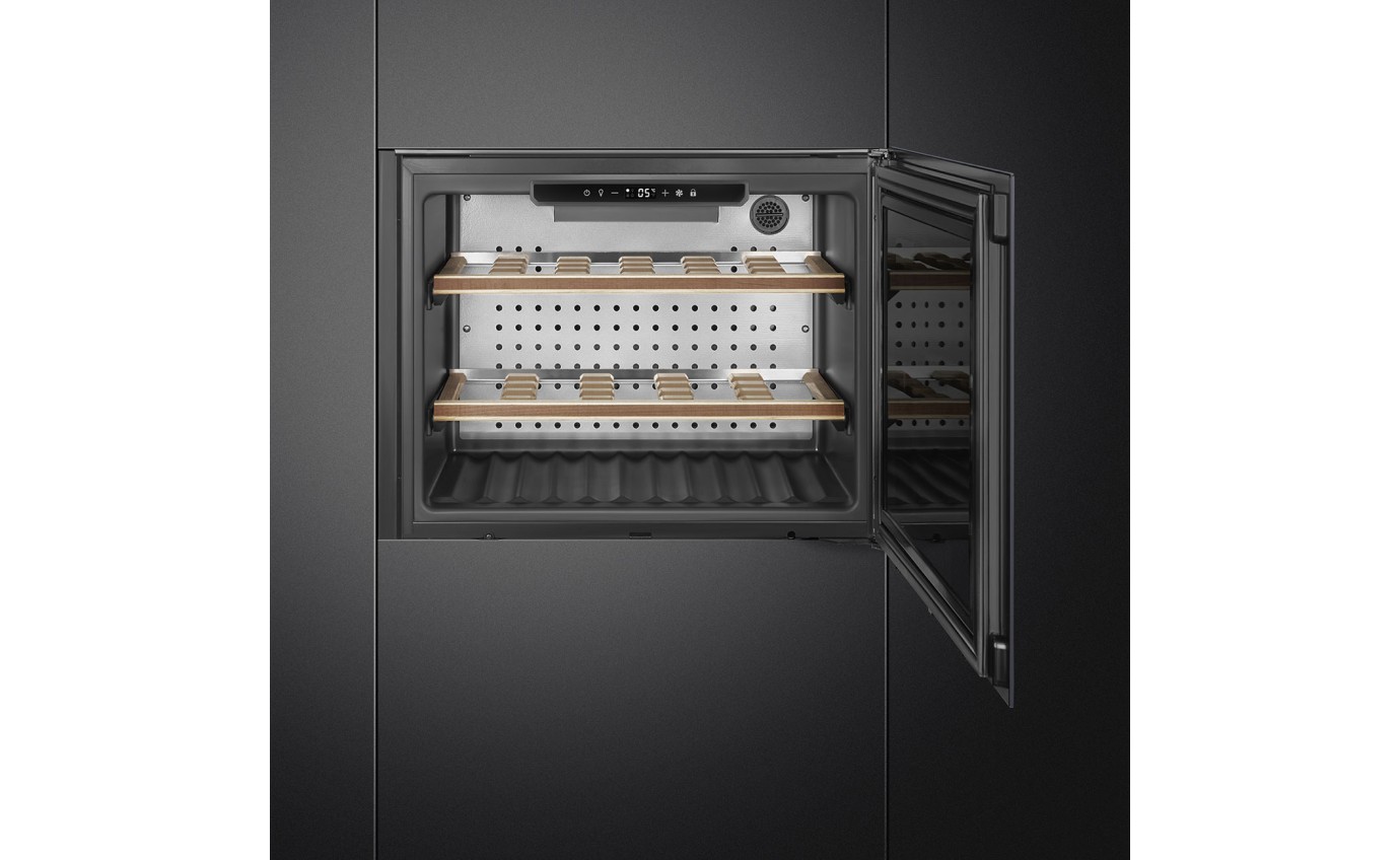 Smeg 45cm Linea Compact Wine Cellar (Neptune Grey) CVI121G