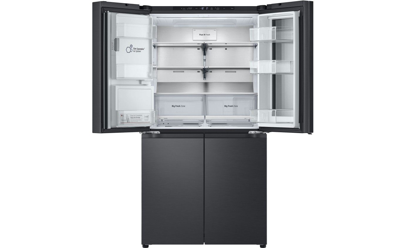 LG 847L InstaView French Door Fridge (Matte Black) GFV900MBLC