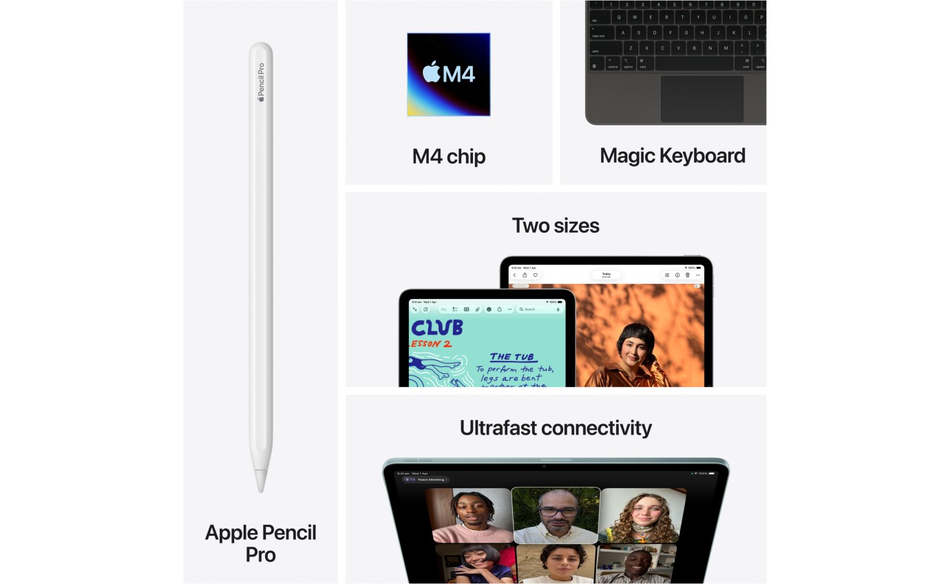 Apple iPad Air 13-inch M4 Wi-Fi + Cellular 512GB (Space Grey) MH9M4XA