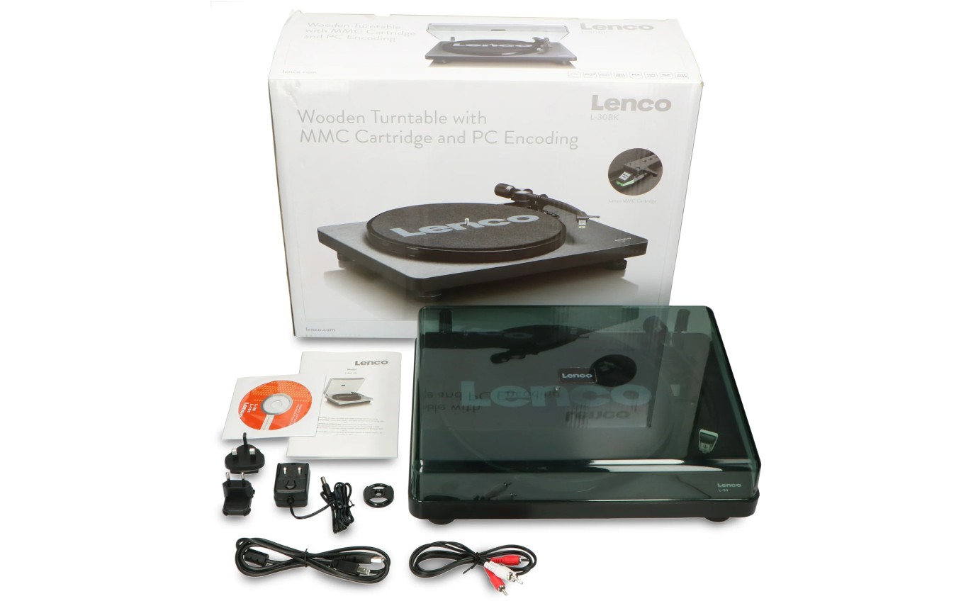 Lenco Record Player with USB/PC Encoding (Black) L30BK
