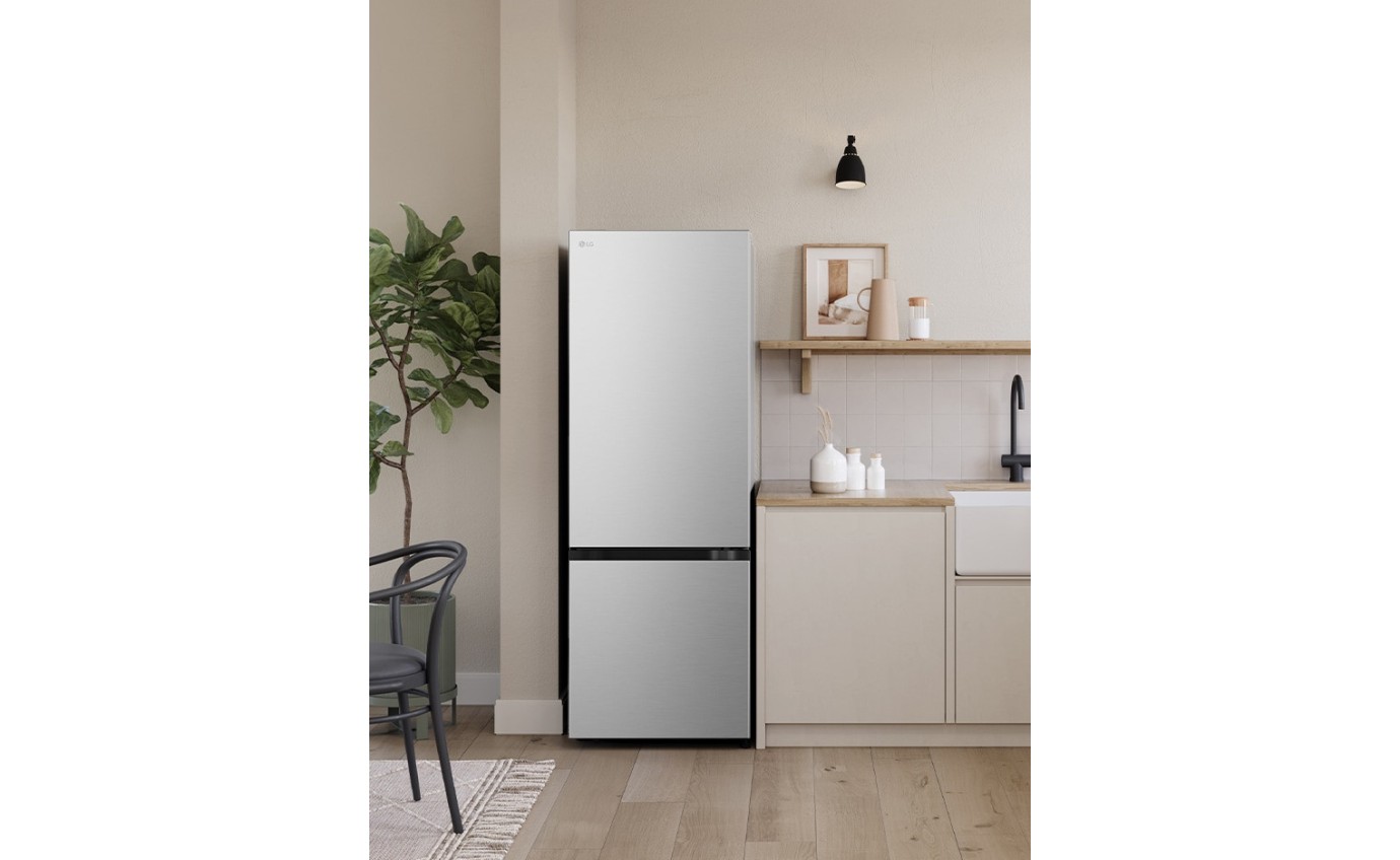 LG 335L Bottom Mount Fridge (Stainless Finish) GBB300PL