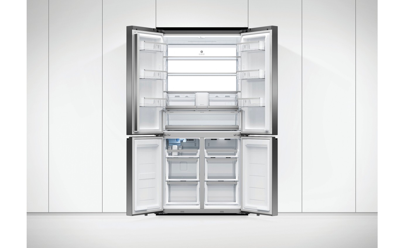 Fisher & Paykel 690L Series 7 Quad Door Refrigerator Freezer, Ice & Water RF730QZUVB1