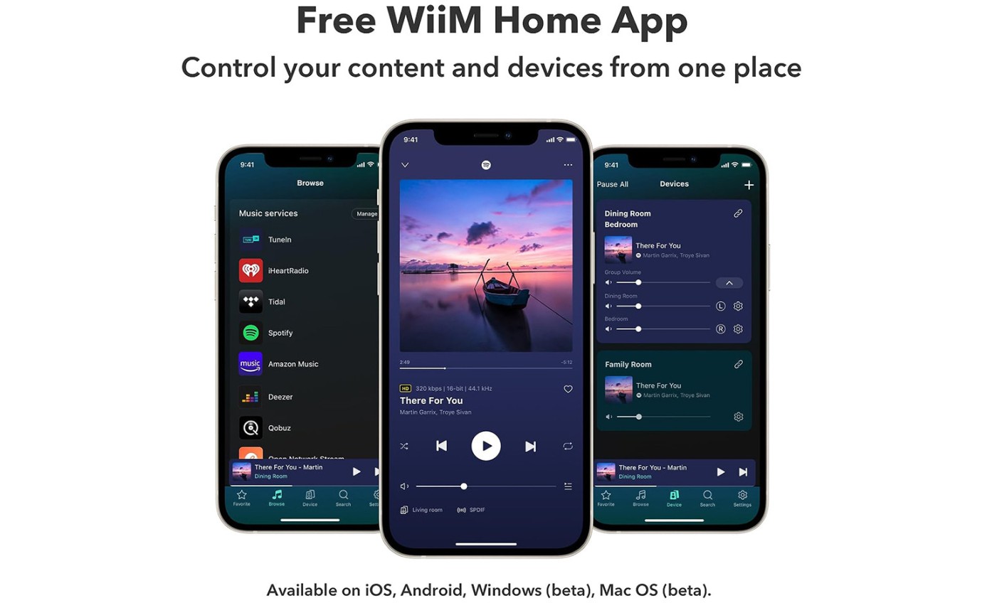 WiiM Amp Multiroom Stereo Streaming Amplifier (Space Grey) WIIMAMPSG