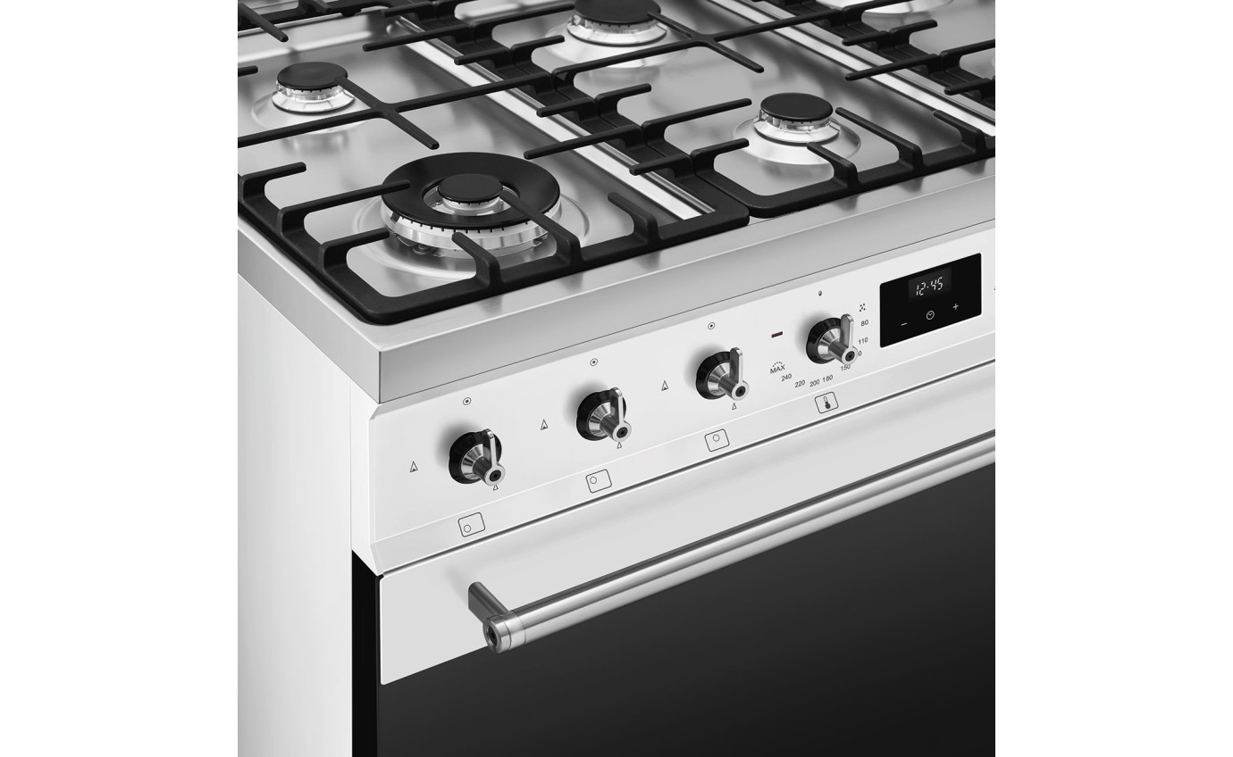 Smeg 90cm Dual Fuel Freestanding Oven CS9GMWHA2
