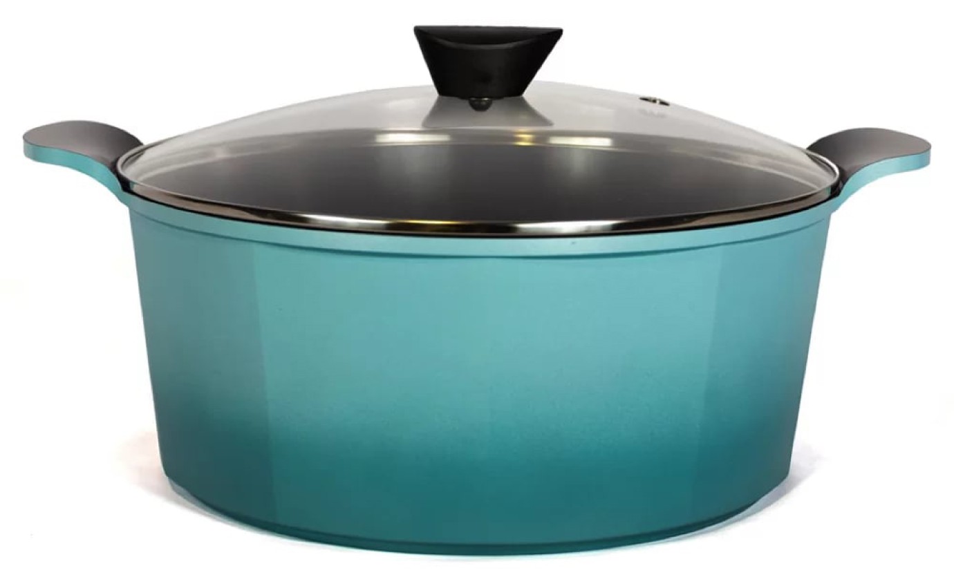 Neoflam 32cm Venn Casserole Induction (Turquoise) CVC32T