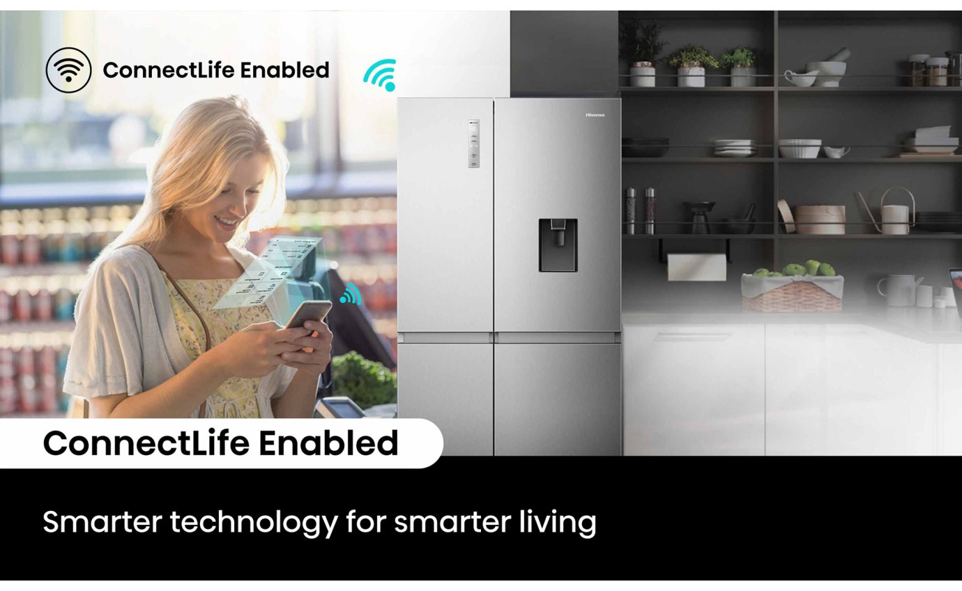 Hisense 649L Side-by-Side Fridge (Silver) HRSBS649SW