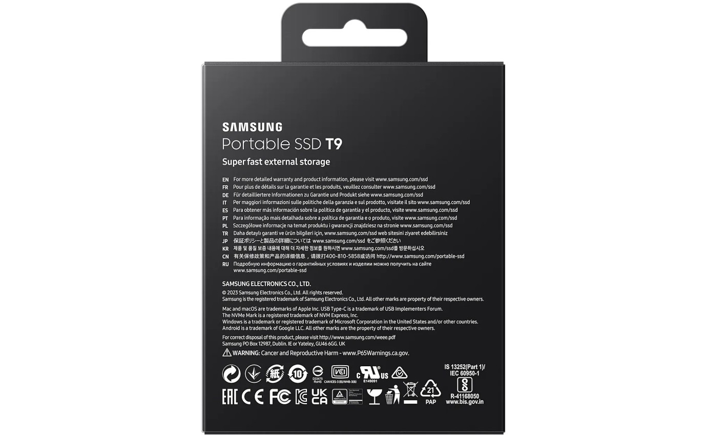 Samsung 2TB Portable SSD T9 MUPG2T0BWW