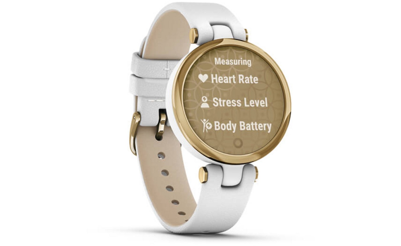 Garmin Lily™ Classic Smartwatch (Light Gold/White) 01002384A3