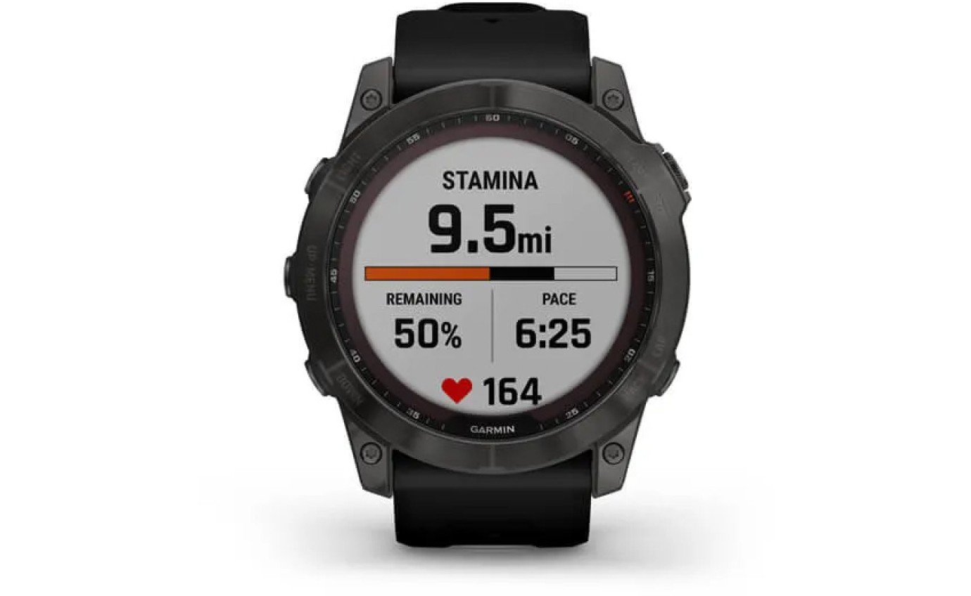 Garmin fenix&reg; 7X Sapphire Solar Edition Smartwatch (Carbon Grey/Black) 0100254112