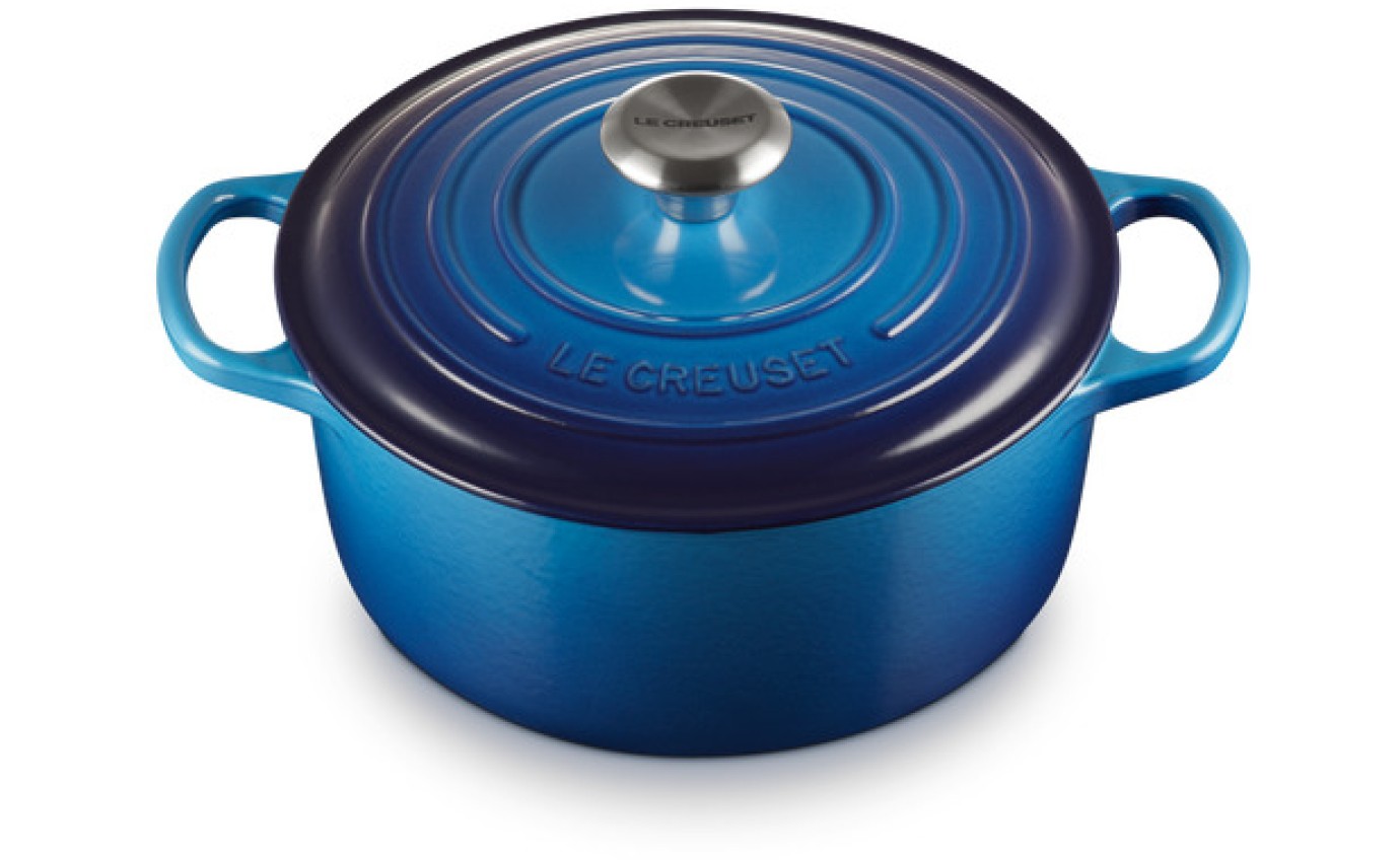 Le Creuset 24cm/4.2L Signature Casserole (Azure Blue) 21177242202430