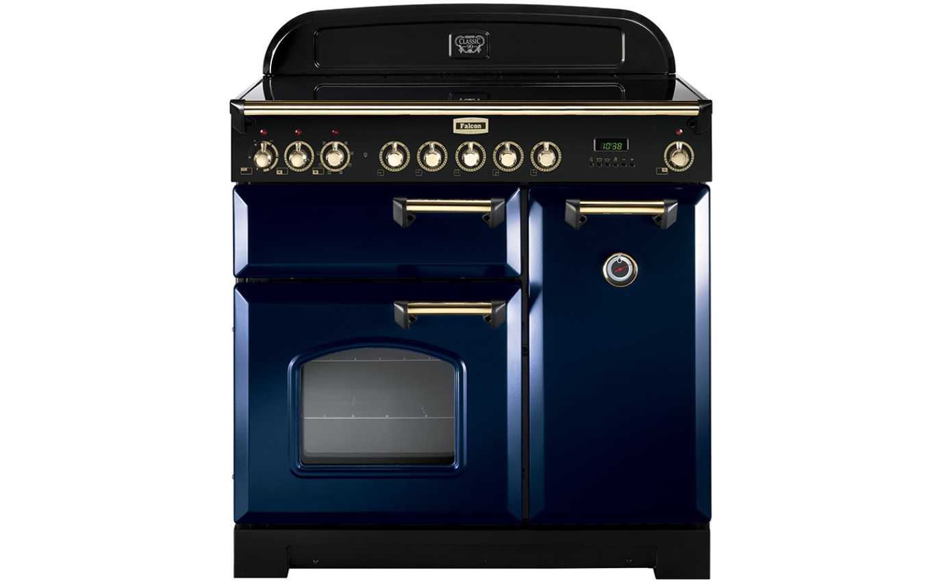 Falcon 90cm Classic Deluxe Induction Cooker (Royal Blue/Brass) CDL90EIRBBR