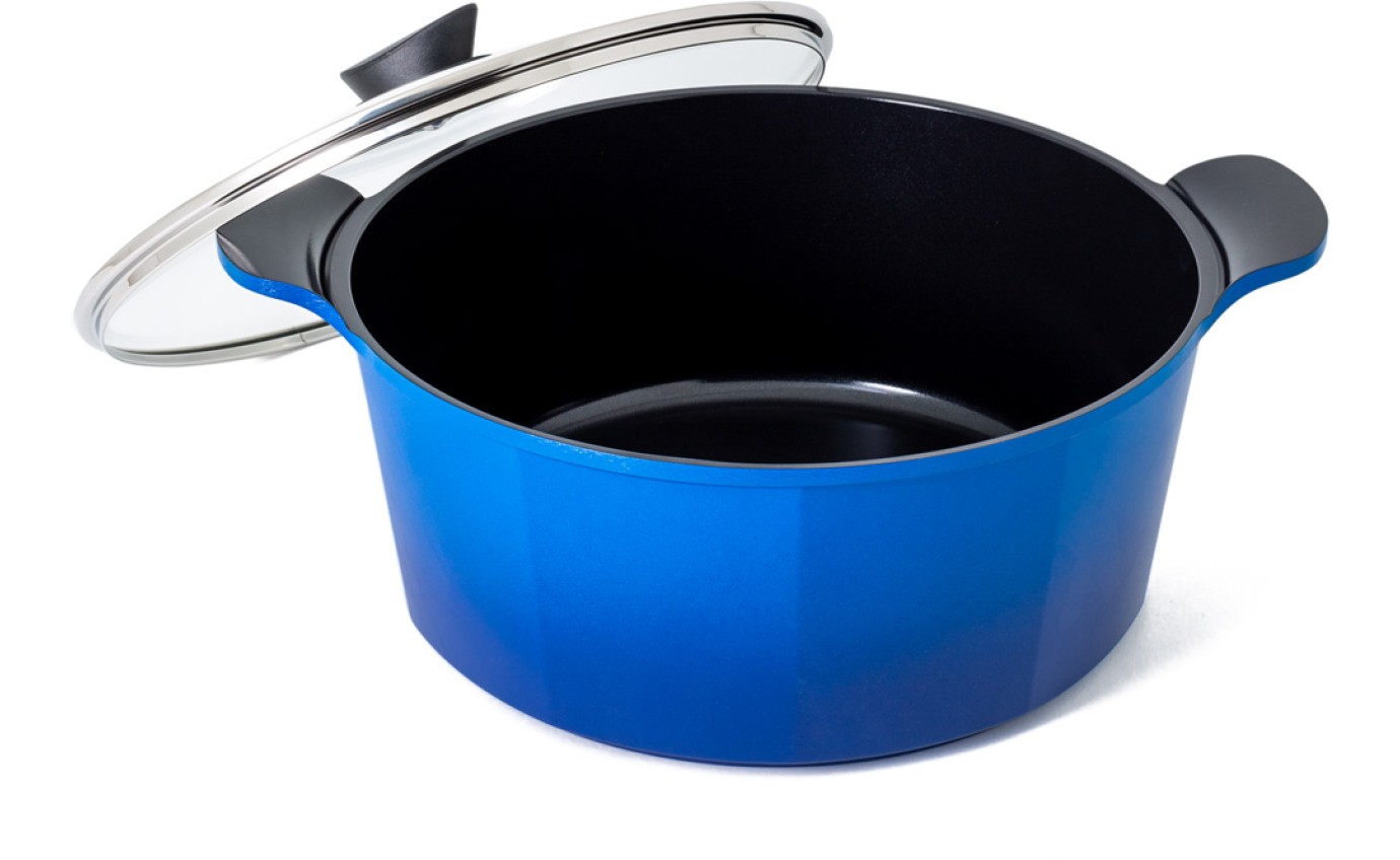 Neoflam 32cm Venn Casserole Induction Blue CVC32B