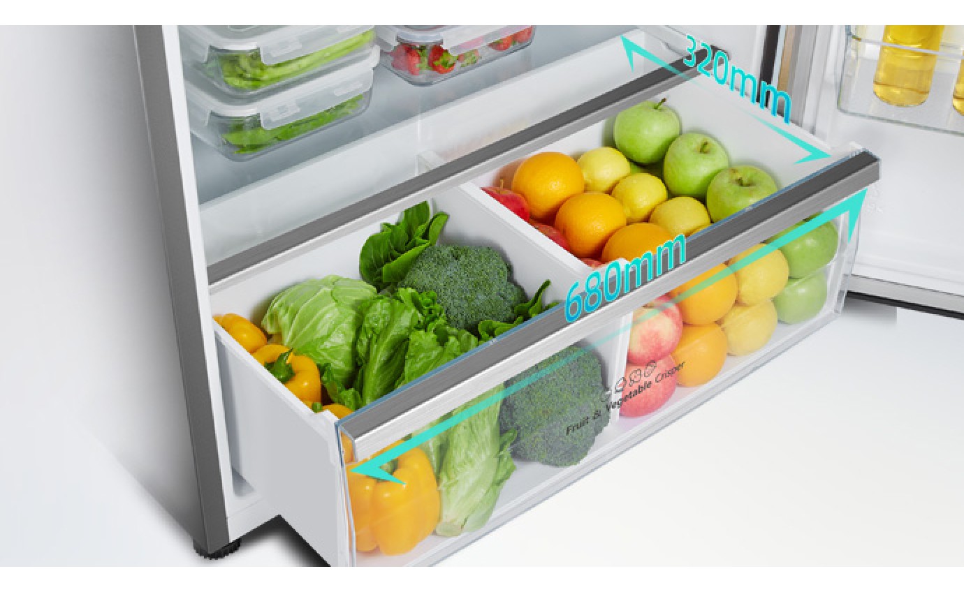 Hisense 496L Silver Top Mount Fridge HRTF497SW