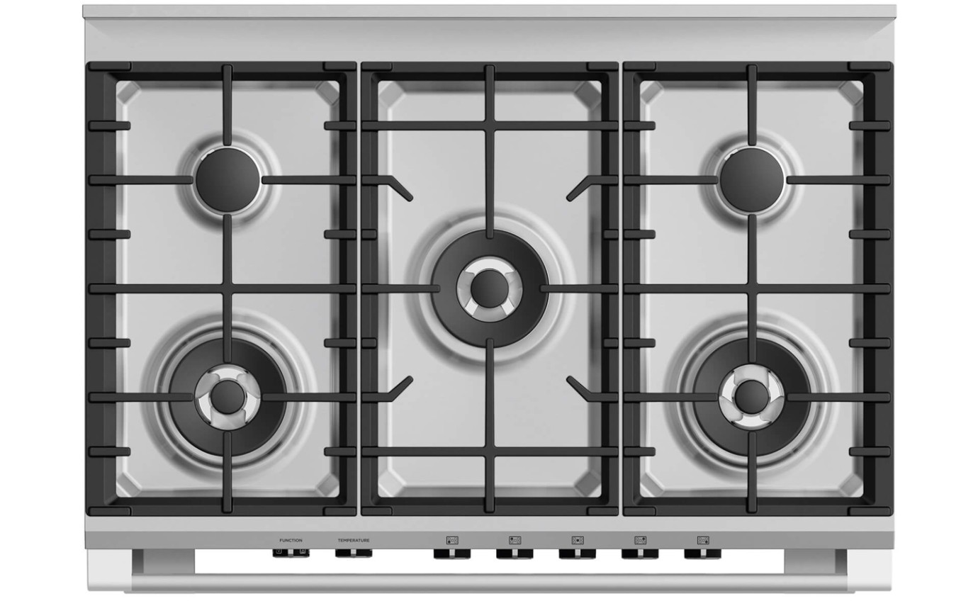 Fisher & Paykel 90cm Series 7 Classic 5 Burner Dual Fuel Cooker OR90SCG4X1