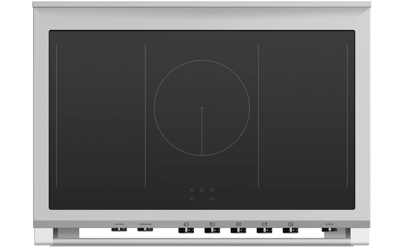 Fisher & Paykel 90cm Series 9 Classic 5 Zone Induction Pyrolytic Cooker, 2 SmartZones OR90SCI6B1