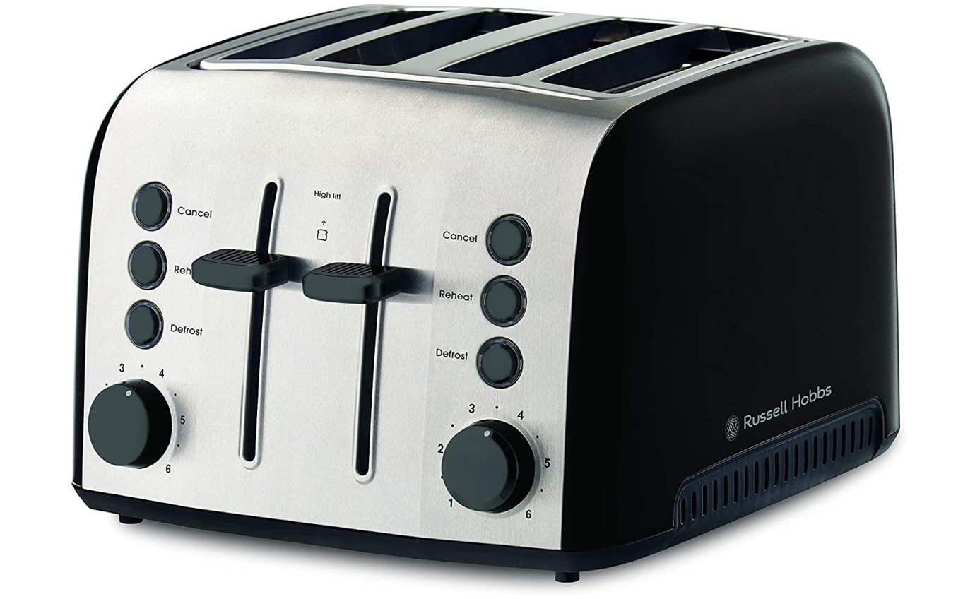 Russell Hobbs Brooklyn 4 Slice Toaster (Black) RHT94BLK
