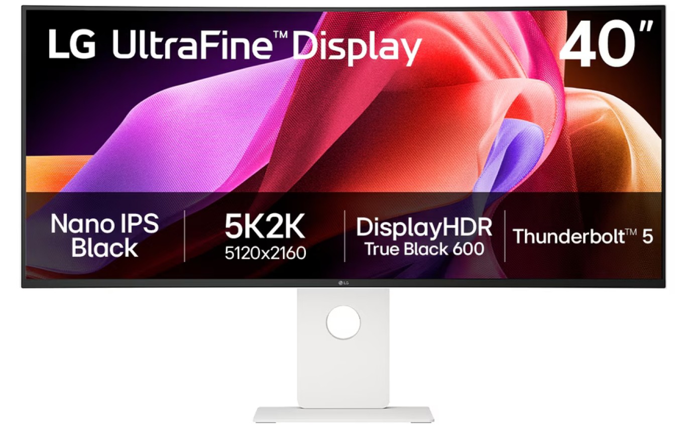 LG 40 inch UltraFine&trade; 5K2K Nano IPS Black Monitor with Thunderbolt&trade; 5 40U990AW